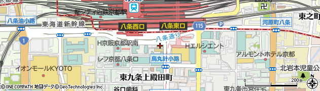 インターネットカフェ・トップス　カフェ八条口店周辺の地図
