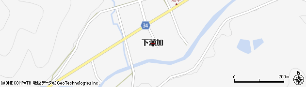 兵庫県神崎郡市川町下瀬加周辺の地図