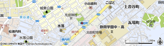 静岡県静岡市葵区横内町99周辺の地図