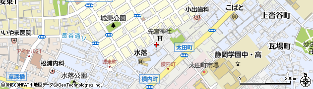 静岡県静岡市葵区横内町114周辺の地図