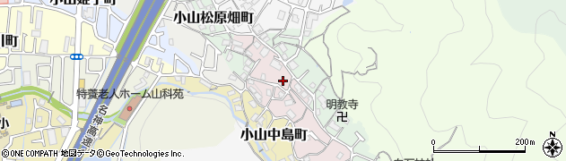 京都府京都市山科区小山小川町20周辺の地図