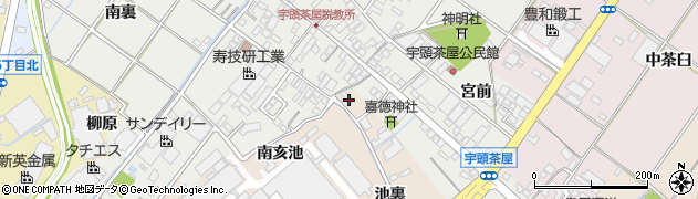 愛知県安城市尾崎町（北亥池）周辺の地図