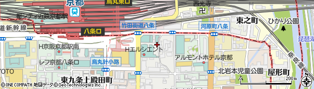 京都府京都市南区東九条東山王町16周辺の地図