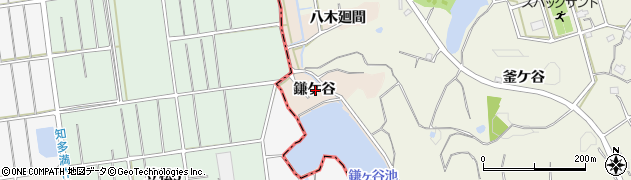 愛知県東海市養父町鎌ケ谷周辺の地図