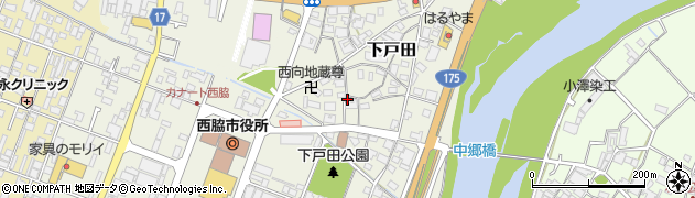 兵庫県西脇市下戸田周辺の地図