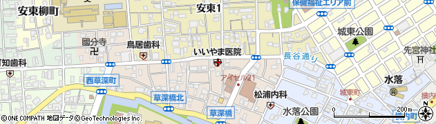 静岡市立　葵病児・病後児保育室輝き周辺の地図