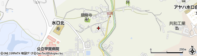 滋賀県甲賀市水口町松尾周辺の地図