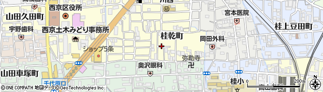 京都府京都市西京区桂乾町周辺の地図