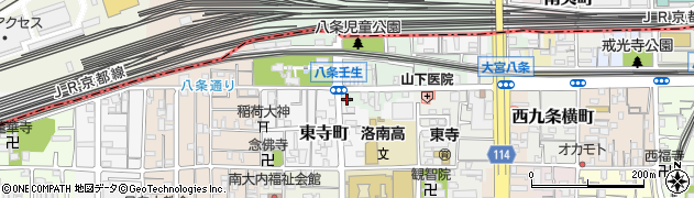 京都府京都市南区八条町551周辺の地図