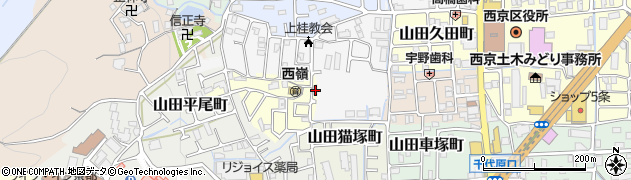 京都府京都市西京区山田御道路町15周辺の地図