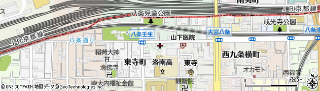 京都府京都市南区八条町436周辺の地図