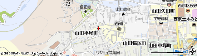 京都府京都市西京区山田御道路町周辺の地図