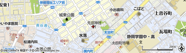 静岡県静岡市葵区横内町112周辺の地図