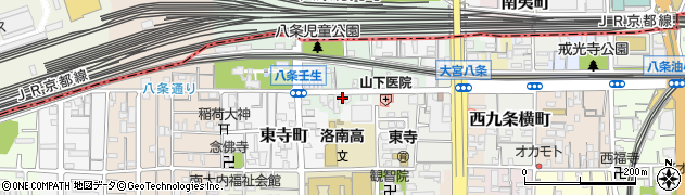 京都府京都市南区八条町435周辺の地図