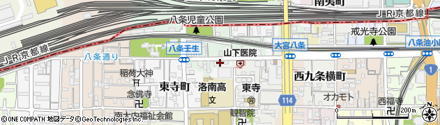 京都府京都市南区八条町432周辺の地図