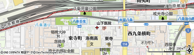 京都府京都市南区八条町429周辺の地図