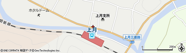 上月駅前周辺の地図