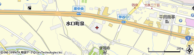 滋賀県甲賀市水口町泉1150周辺の地図
