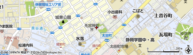 静岡県静岡市葵区横内町103周辺の地図