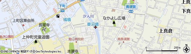 菱沼橋周辺の地図