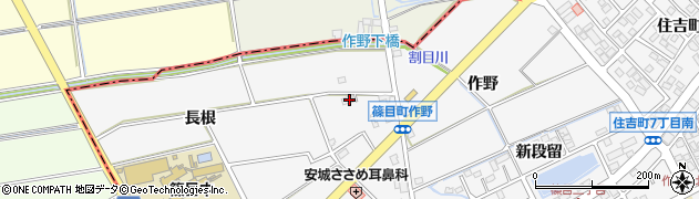 愛知県安城市篠目町池下189周辺の地図