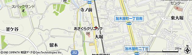 愛知県東海市加木屋町大堀117周辺の地図