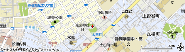 静岡県静岡市葵区横内町102周辺の地図