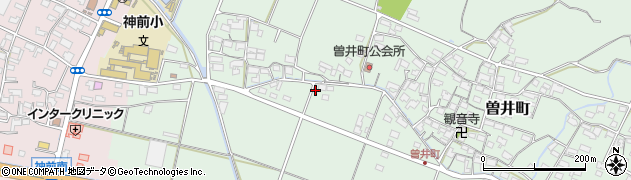 三重県四日市市曽井町417周辺の地図