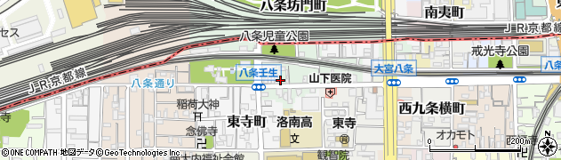 京都府京都市南区八条町454周辺の地図
