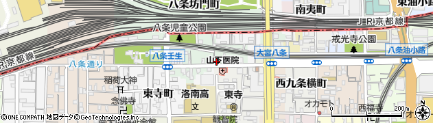 京都府京都市南区八条町427周辺の地図