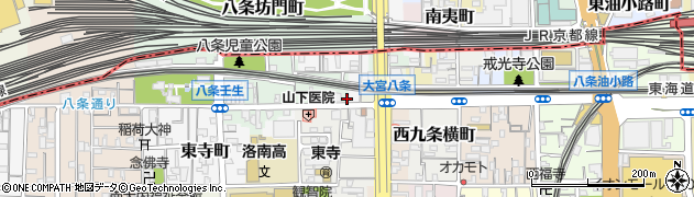 京都府京都市南区八条町416周辺の地図