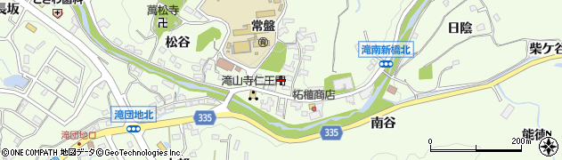 愛知県岡崎市滝町入ノ谷周辺の地図