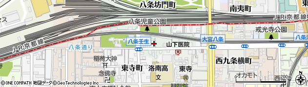 京都府京都市南区八条町452周辺の地図
