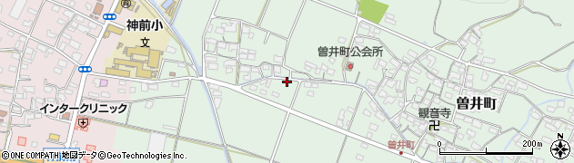 三重県四日市市曽井町424-2周辺の地図