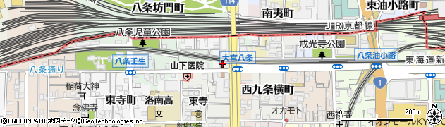 京都府京都市南区大黒町周辺の地図