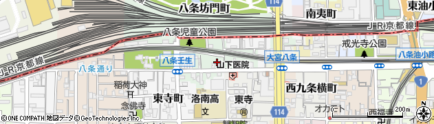 京都府京都市南区八条町445周辺の地図