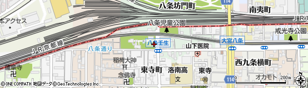 京都府京都市南区八条町周辺の地図