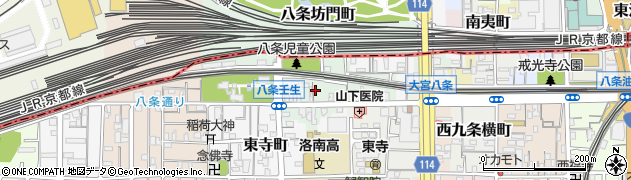 京都府京都市南区八条町451周辺の地図
