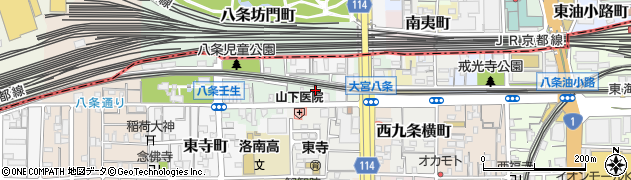 京都府京都市南区八条町420周辺の地図