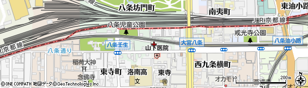 京都府京都市南区八条町426周辺の地図