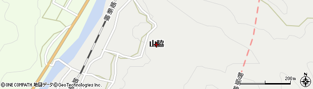 兵庫県佐用町（佐用郡）山脇周辺の地図
