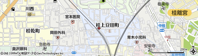 京都府京都市西京区桂上豆田町周辺の地図