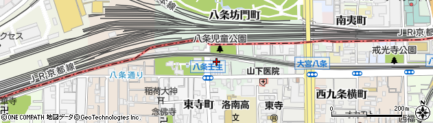 京都府京都市南区八条町459周辺の地図