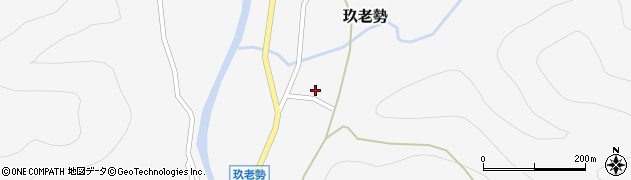愛知県新城市玖老勢上貝津周辺の地図