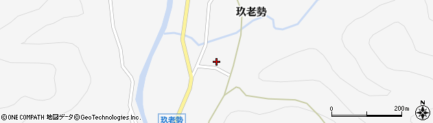 愛知県新城市玖老勢（上貝津）周辺の地図