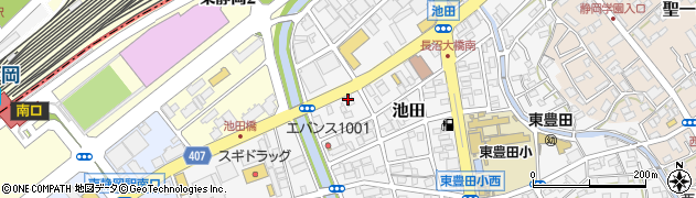株式会社金指商会　静岡営業所周辺の地図
