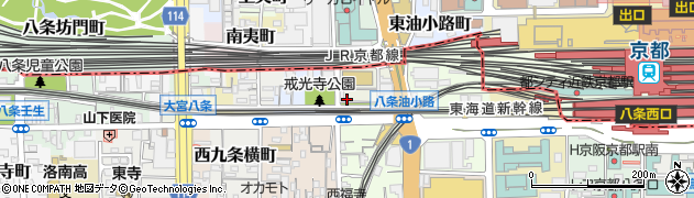 京都府京都市南区西九条寺ノ前町周辺の地図