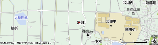愛知県東浦町（知多郡）緒川（新畑）周辺の地図