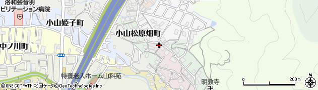 京都府京都市山科区小山小川町3周辺の地図
