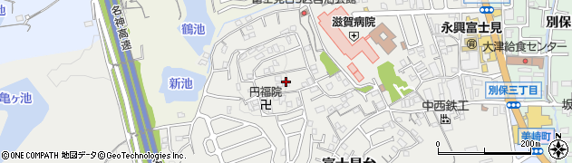 滋賀県大津市富士見台24周辺の地図